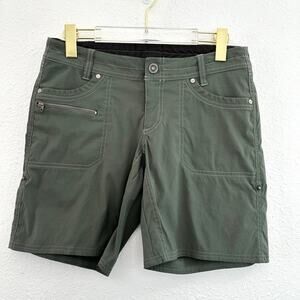 Kuhl Kliffside Air Roll-Up‎ Convertible Shorts Women 6 Olive Green Hiking
